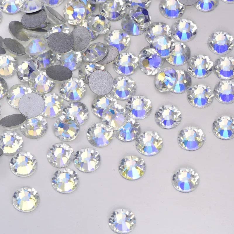 OLeeya Bulk Non-Hotfix Rhinestones for DIY Nail Art & Garments