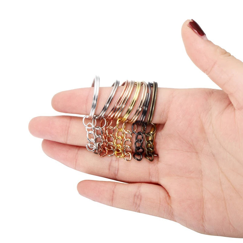 220pcs Keychain Making Supplies Kit - DIY Craft Jewelry Accessories