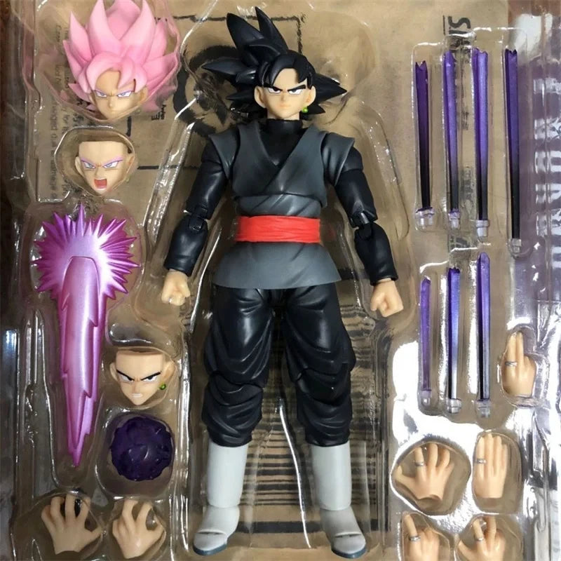 14cm Dragon Ball Black Goku Zamasu Action Figure with Accessories