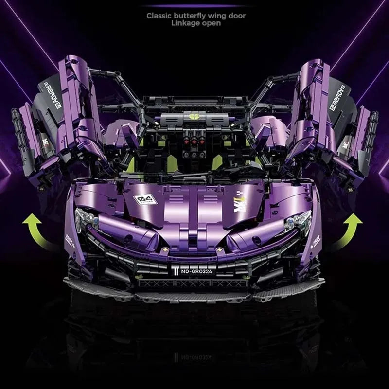 3568pcs Remote Control Sports Car Building Blocks - MOC P1 Model