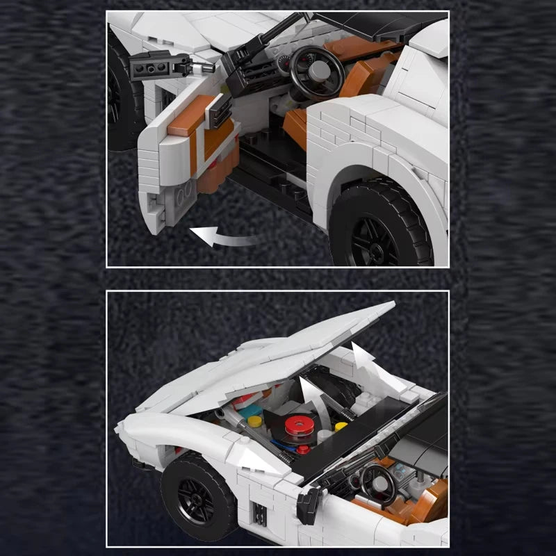 1347Pcs Vintage Super Sport Car Building Block Set for Kids