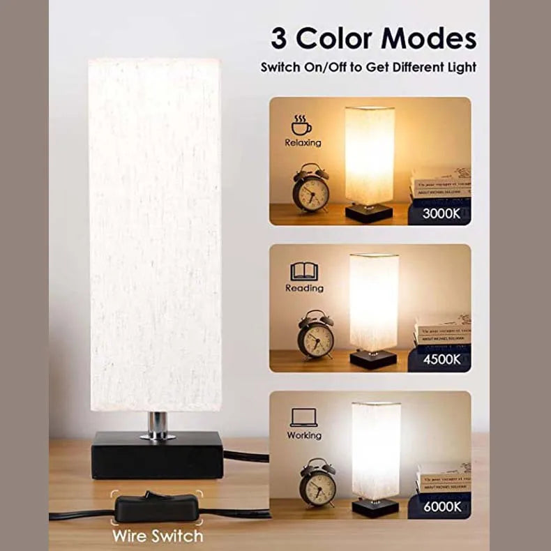 Minimalist Small Table Lamp for Bedroom - Elegant Nightstand Light