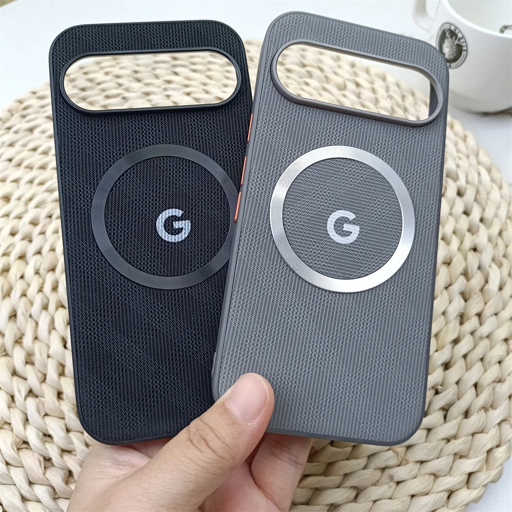 Grid Pattern Magnetic Case for Google Pixel 9/10 - Durable & Wireless