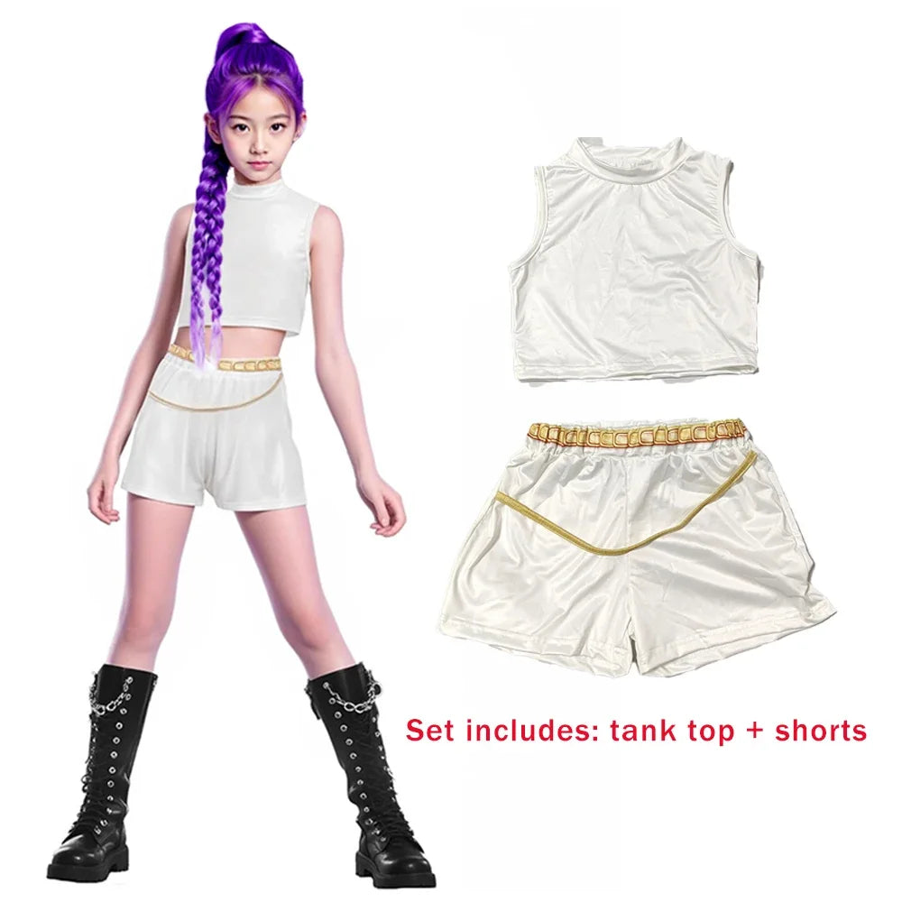 Rumi K-Pop Warrior Costume Set for Kids - Perfect for Cosplay & Fun!