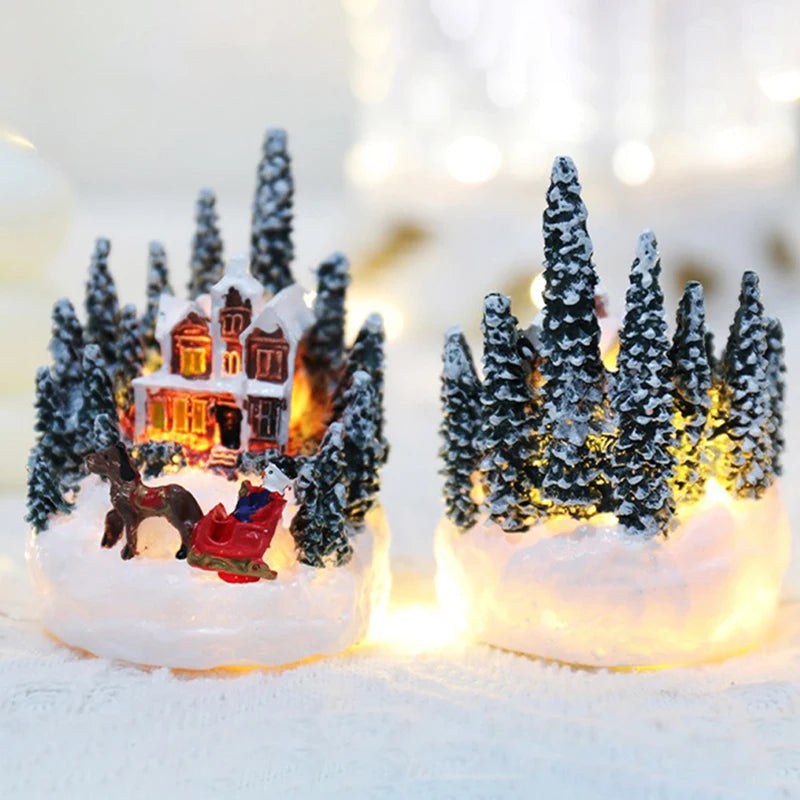 Enchanting Christmas House LED Night Light - Perfect Holiday Decor