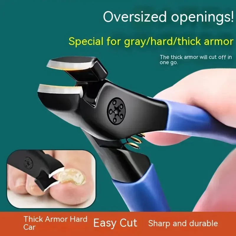 Ergonomic Toenail Scissors Set - Extra Large Opening & Super Sharp Trimmer