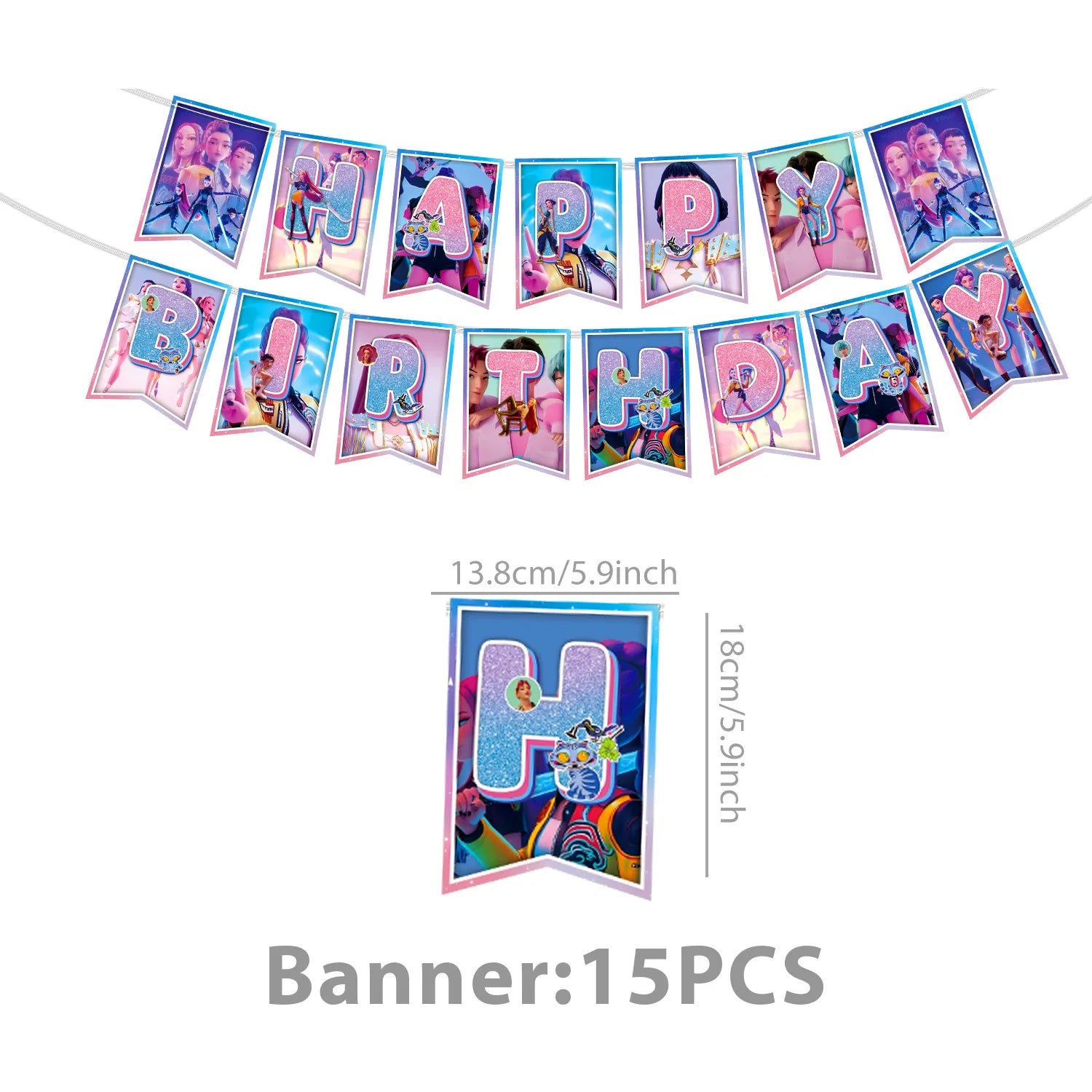 K-Pop Demon Hunters Birthday Party Supplies - Plates, Cups, Napkins & Decor