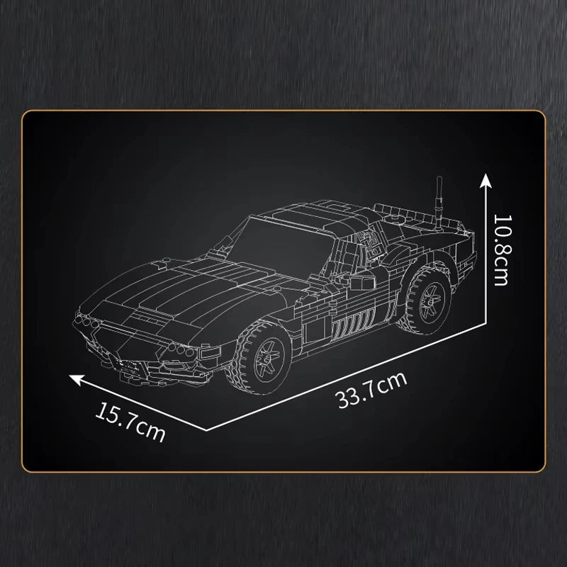 1347Pcs Vintage Super Sport Car Building Block Set for Kids