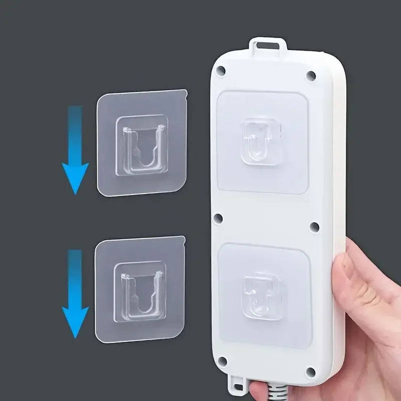 10 Pairs Waterproof Adhesive Hooks – Damage-Free Wall Storage Solution