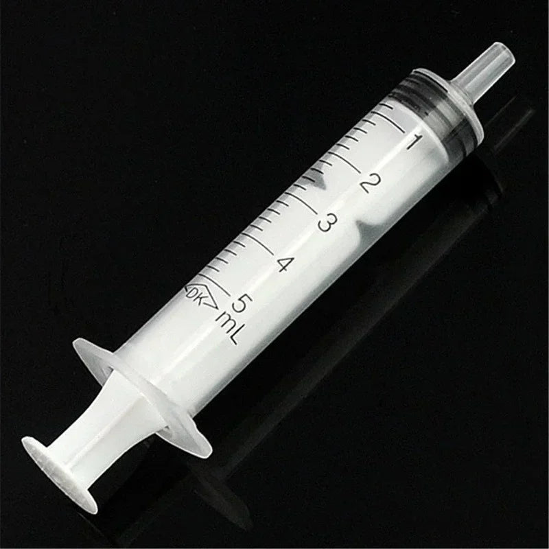 10 Pack 5ml Disposable Plastic Syringes for Nutrient Measurement