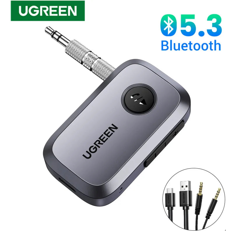 UGREEN Bluetooth 5.3 Audio Receiver - Wireless Car & Speaker Adapter