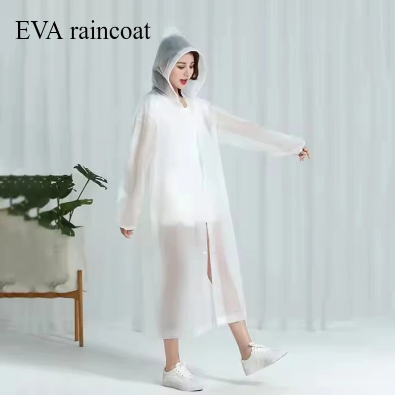 EVA Rain Suit Poncho - Waterproof & Windproof Travel Raincoat