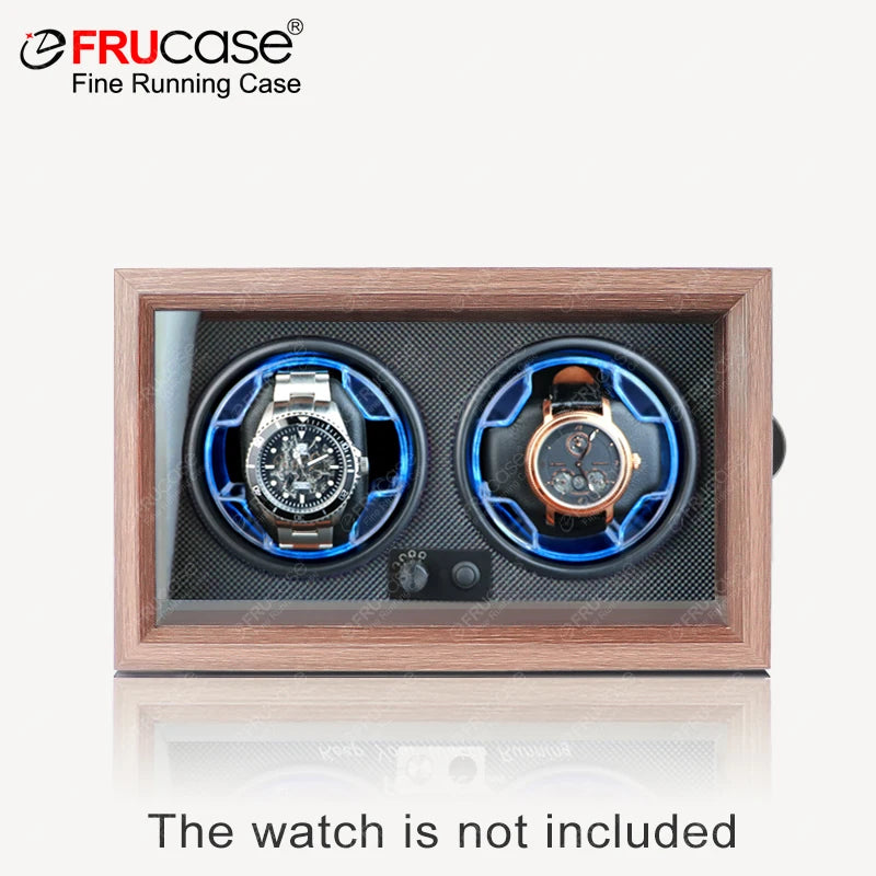 FRUCASE Luxury Wooden Watch Winder for 4 Automatic Watches
