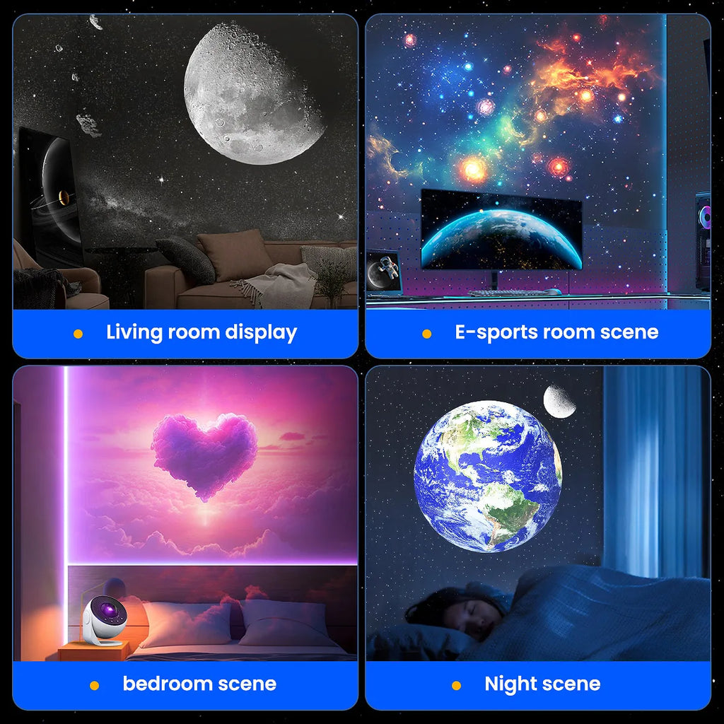 Starry Sky 4K Planetarium Projector | 13 Themes Night Light