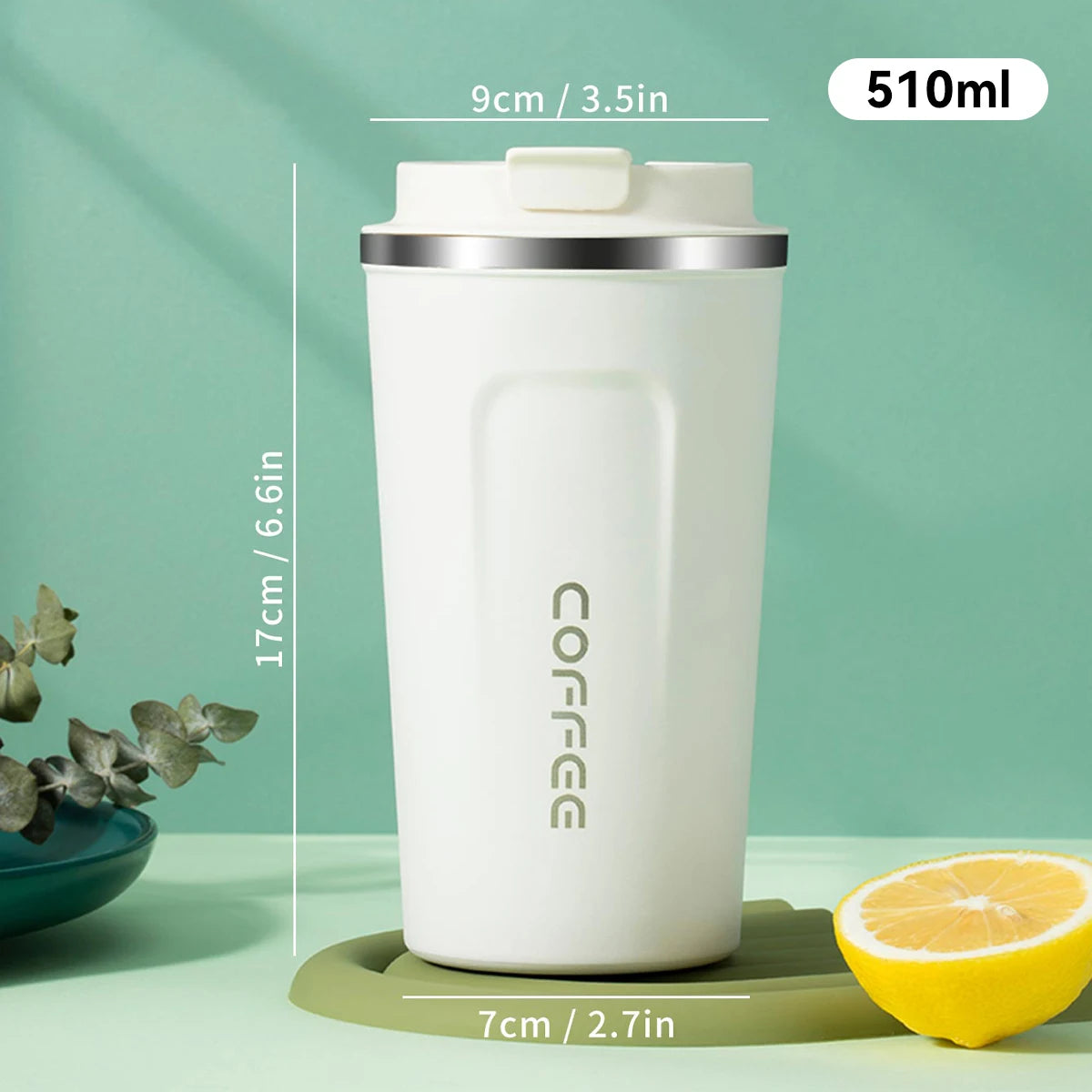 510ML Double Wall Insulated Stainless Steel Travel Coffee Mug