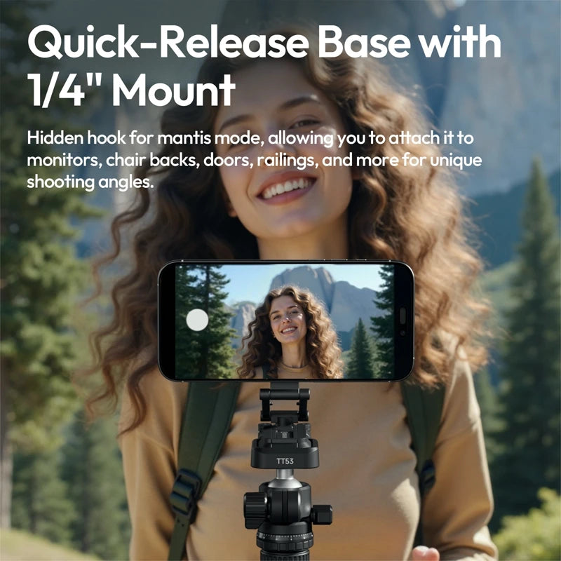 Ulanzi SK29 Foldable Phone Stand with Magnetic Ring & Tripod Base