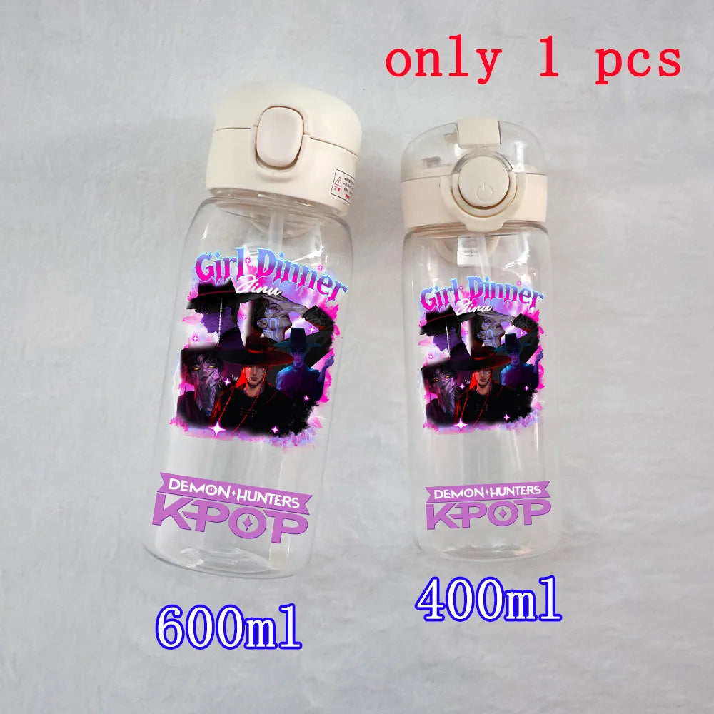 K-Pop Large Capacity Water Bottle - 400ML to 600ML for Fans