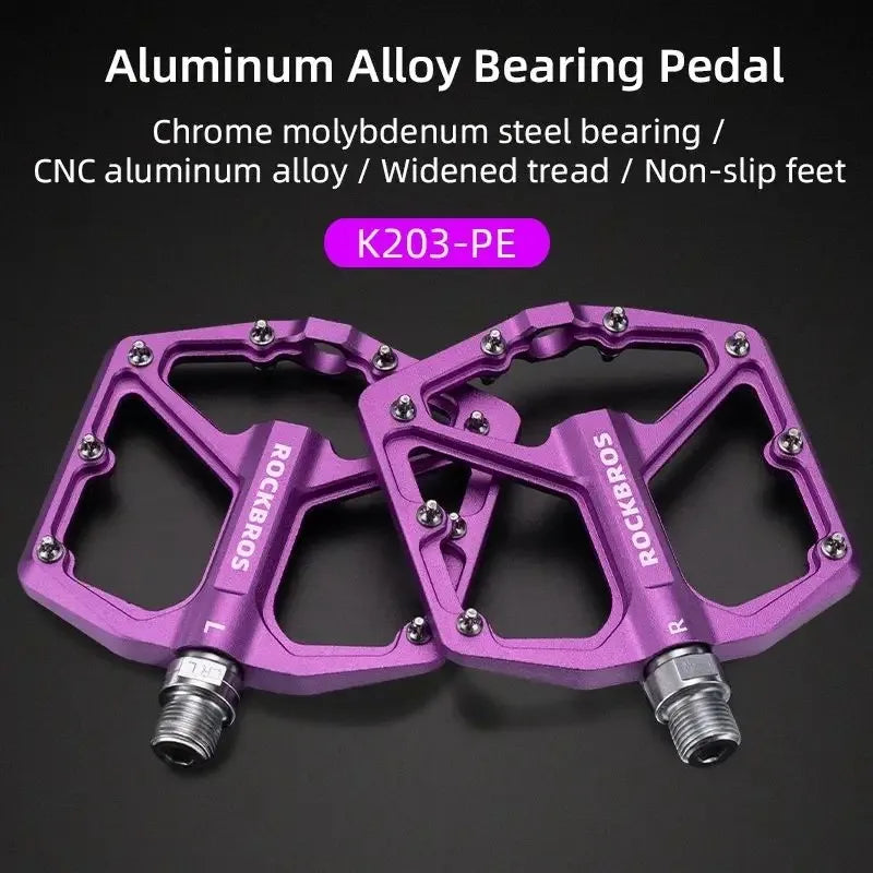 ROCKBROS Ultralight Anti-Slip Aluminum Bicycle Pedals for Better Cycling