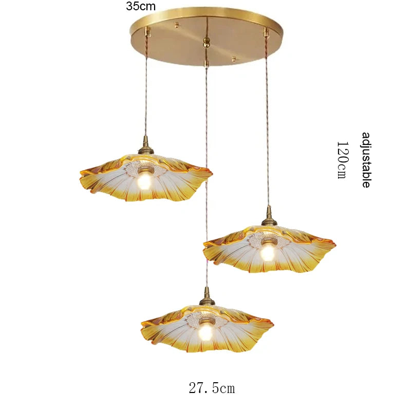 Stylish Glass Pendant Light - Modern Hanging Lamp for Dining & Kitchen