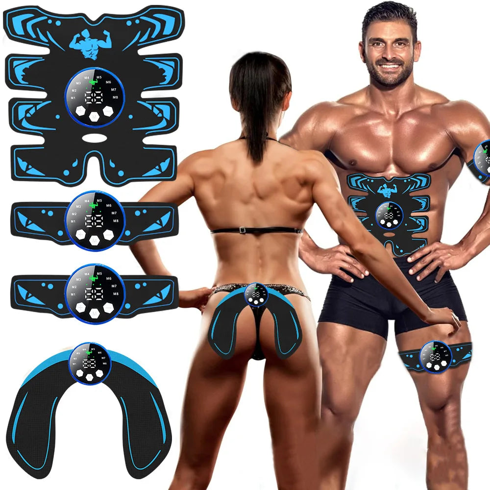 APWIKOGER Ab Stimulator - EMS Muscle Toner for Abdomen, Arms, and Legs