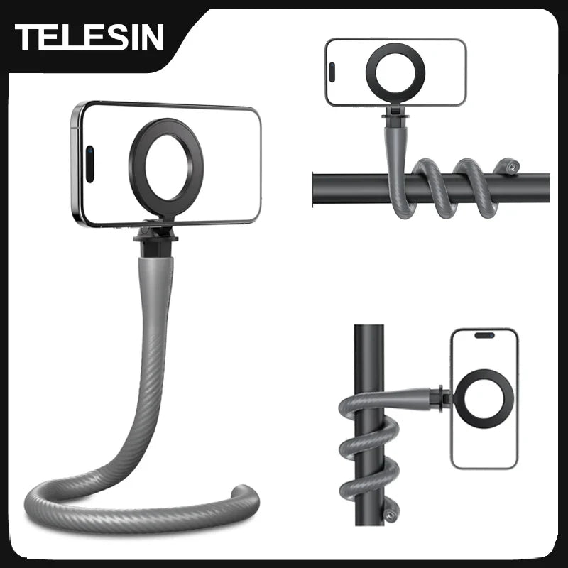 TELESIN Magnetic Phone Mount - Flexible & Secure for Any Smartphone