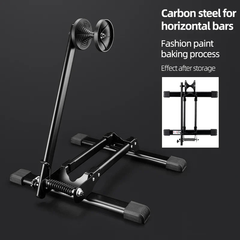 ROCKBROS Foldable Bicycle Rack - Space-Saving Indoor Bike Stand