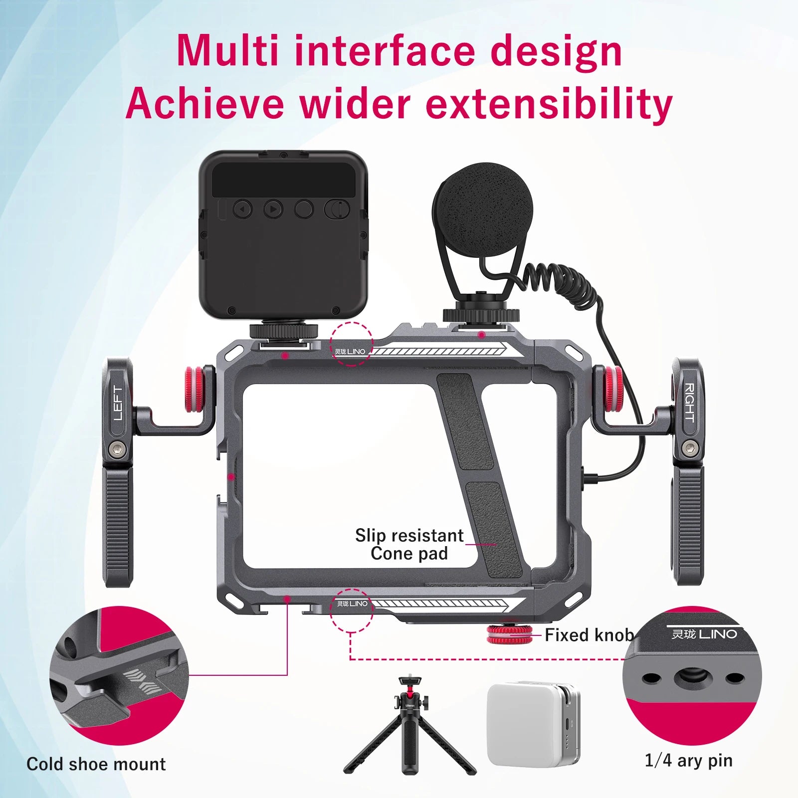 Ulanzi Lino Smartphone Cage for Mobile Filmmaking - Vlog Stabilizer