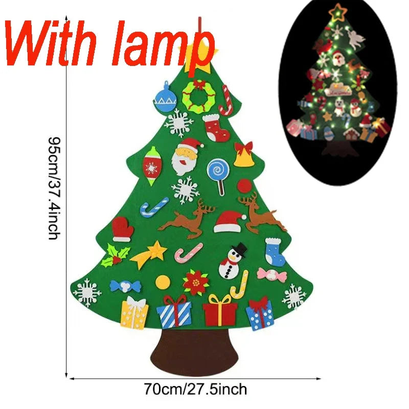 DIY Montessori Wall Felt Christmas Tree for Kids - Creative Holiday Decor