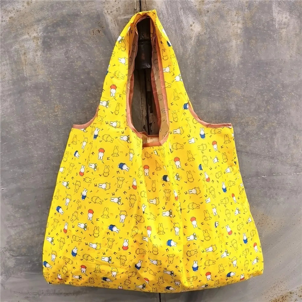 Miffy Extra Large Waterproof Nylon Folding Shopping Tote Bag