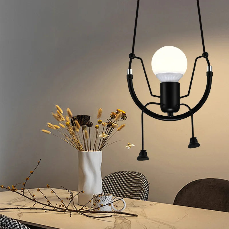 Modern Nordic Iron Art Pendant Lamp for Stylish Living Spaces