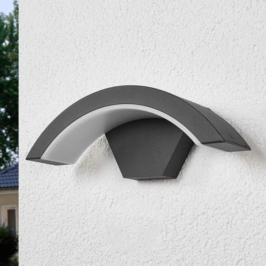 18W Waterproof LED Wall Lights - Modern Outdoor Lighting in Aluminum
