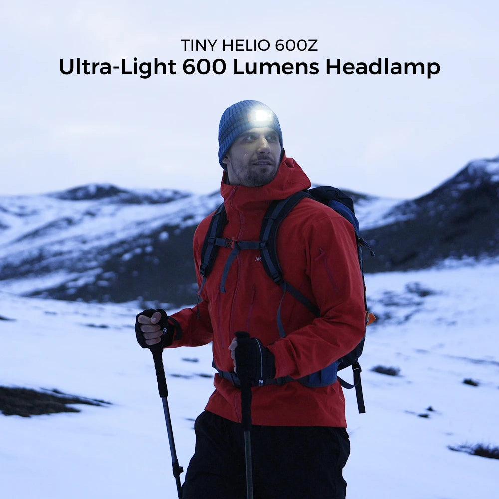 FLEXTAIL TINY HELIO 600Z Headlamp - Powerful 600 Lumens for Outdoor Use