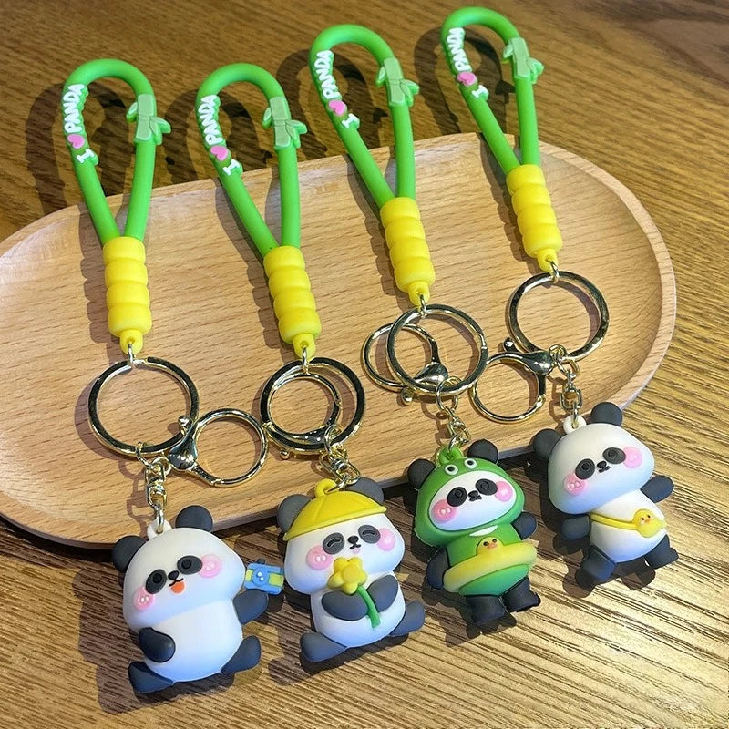 Adorable Kung Fu Panda Travel Keychain - Fun Soft Plastic Pendant