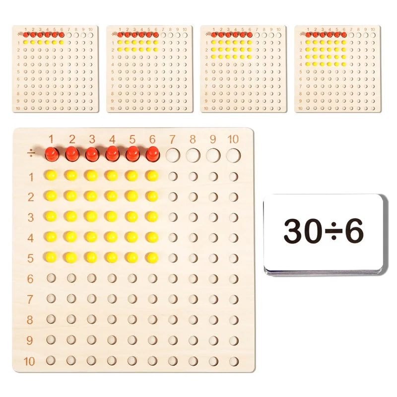 Montessori 99 Multiplication Board - Fun Math Learning Tool for Kids