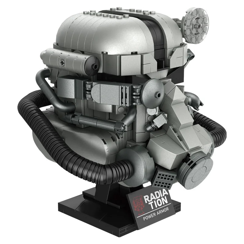 1168PCS Creative Building Blocks Power Armor Helmet Model for Kids