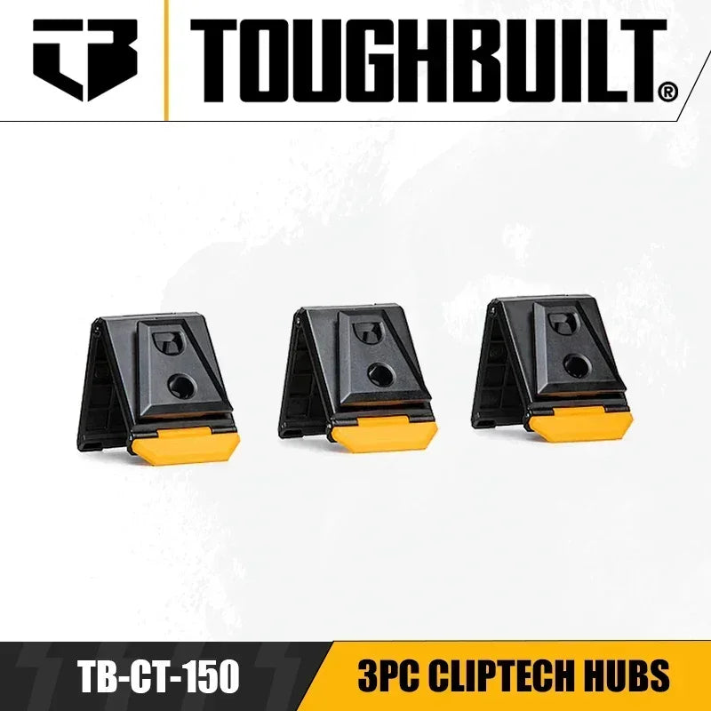 ToughBuilt ClipTech Hubs - Versatile Tool Attachment Set (3pc)