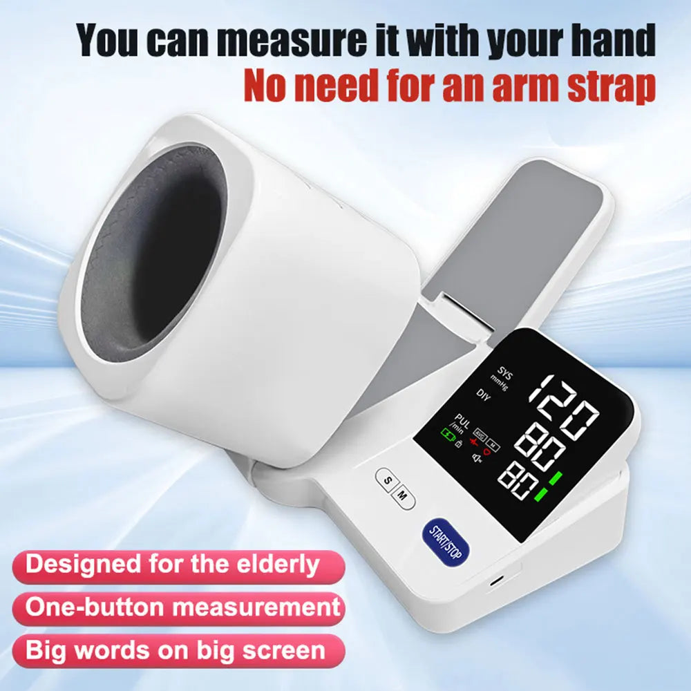 Digital Talking Blood Pressure Monitor with Voice & Adjustable Cuff