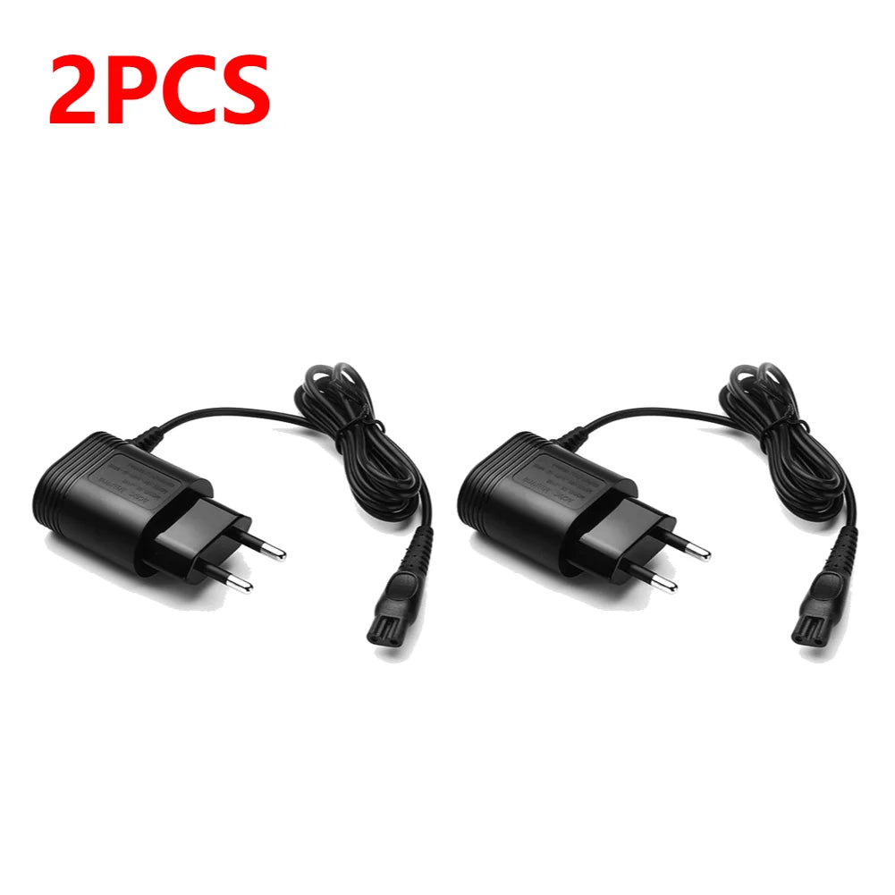 Philips-Compatible Electric Shaver Adapter Charger - EU Plug