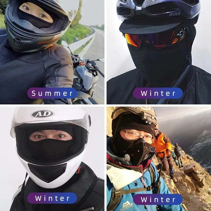 ROCKBROS Winter Cycling Mask - Thermal Windproof Balaclava & Face Cover