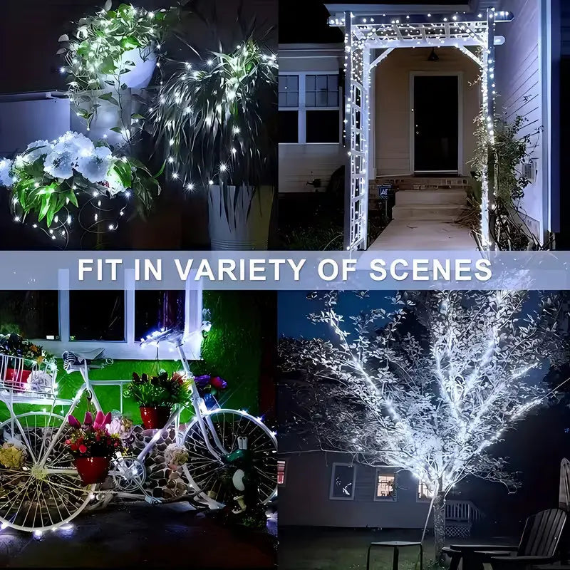 Waterproof Solar LED String Lights for Garden & Outdoor Decor