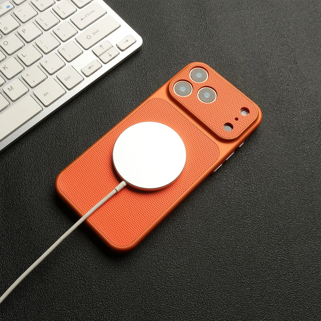 MagSafe Wireless Charging Leather Case for iPhone 12-17 Pro Max