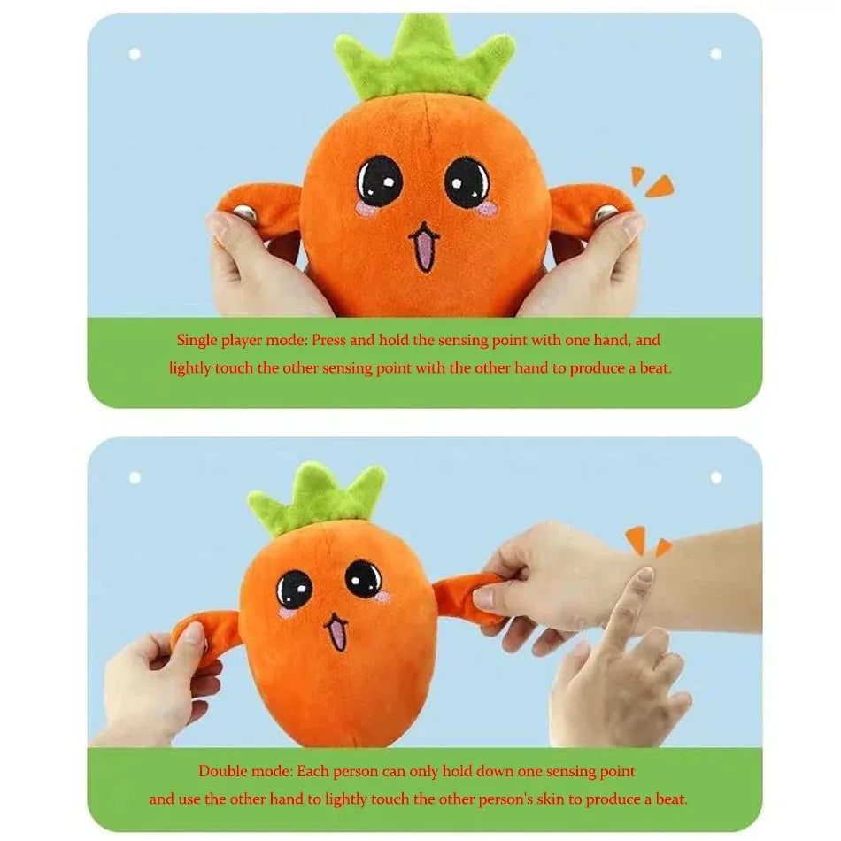 Interactive Musical Carrot Plush Toy for Parent-Child Fun