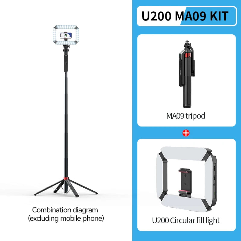 Ulanzi MA09 1.8m Selfie Stick Tripod with Remote for Smartphones