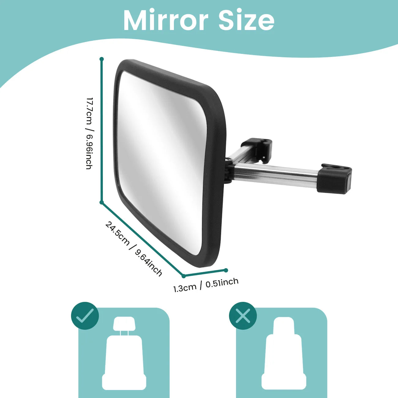 Ultra Stable Baby Car Mirror - 360° Shatterproof Rear Facing Safety