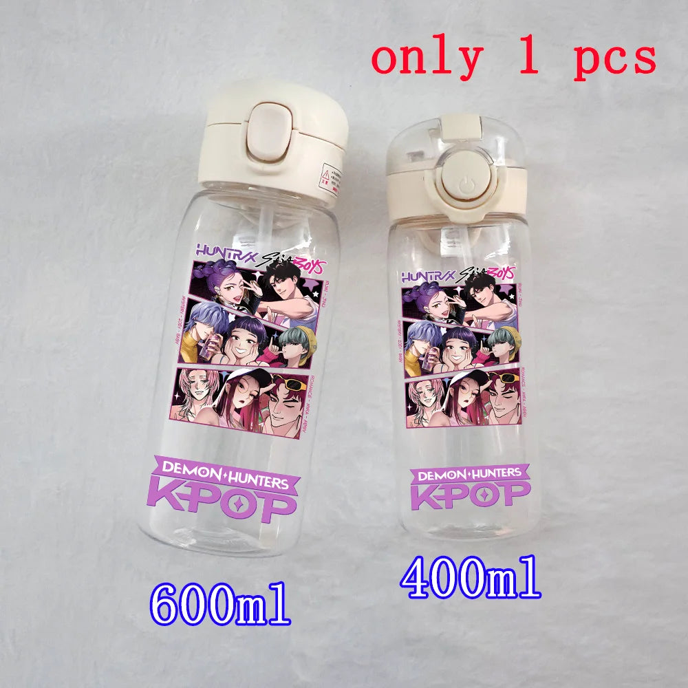 K-Pop Large Capacity Water Bottle - 400ML to 600ML for Fans
