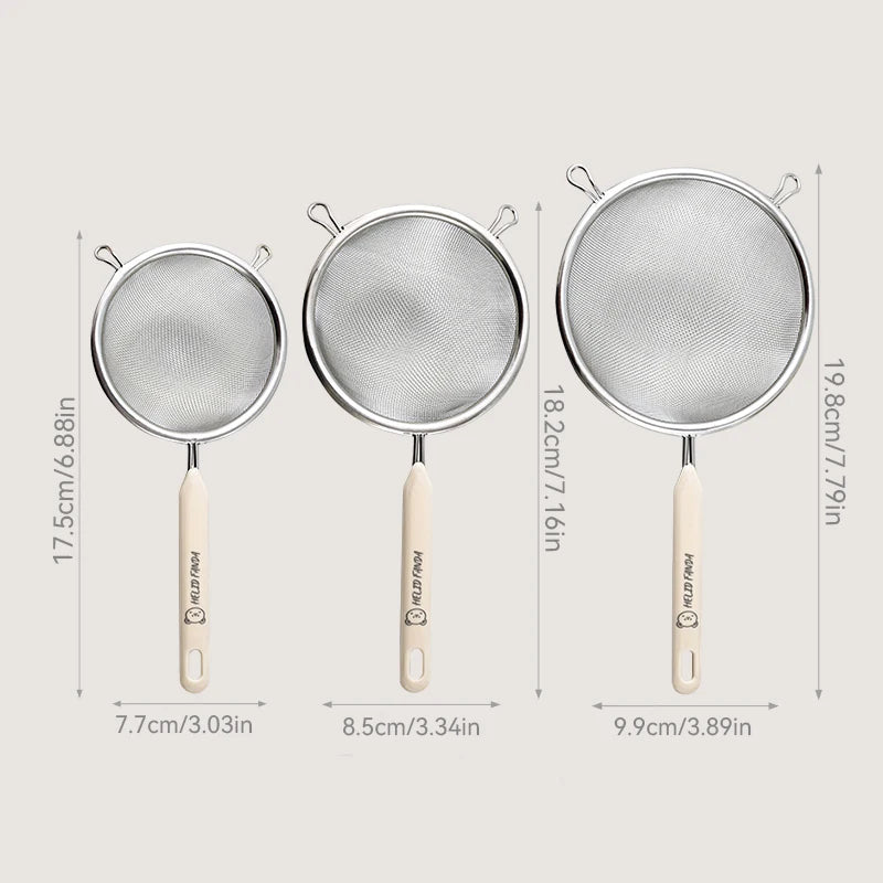 Fine Mesh Strainer Spoon – Stainless Steel Colander & Sieve