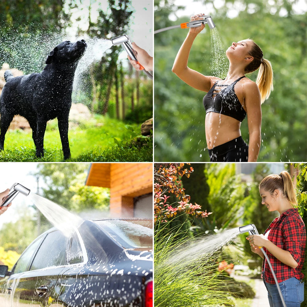 Rechargeable Portable Outdoor Camping Shower Pump - Ideal for Travel & Pet Care