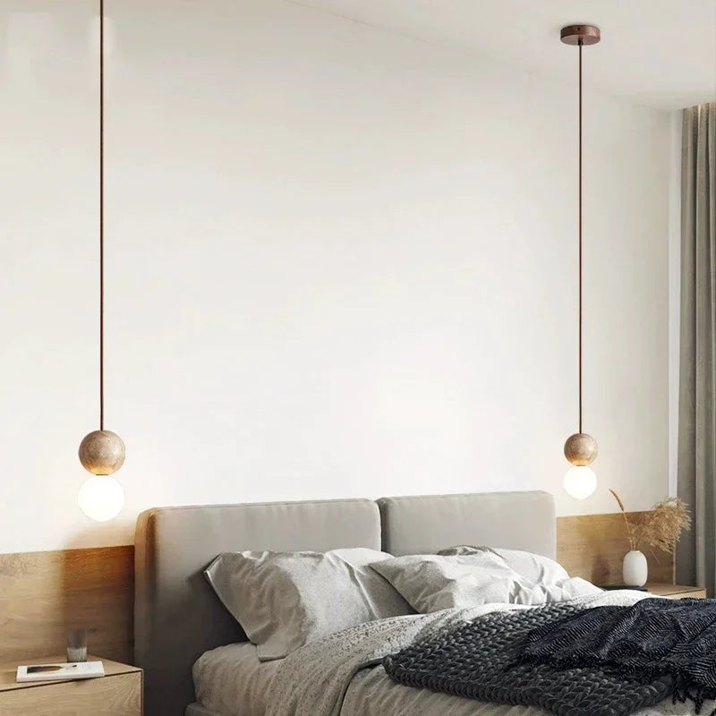 Modern LED Stone Pendant Light Chandelier - Stylish Hanging Fixture
