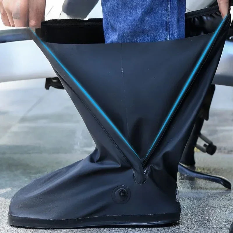 Waterproof Non-Slip High-Tube Shoe Covers for Outdoor Protection