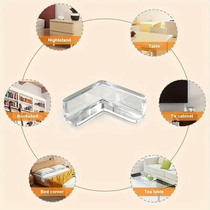 10 Premium Transparent Silicone Corner Protectors for Safe Home Edges